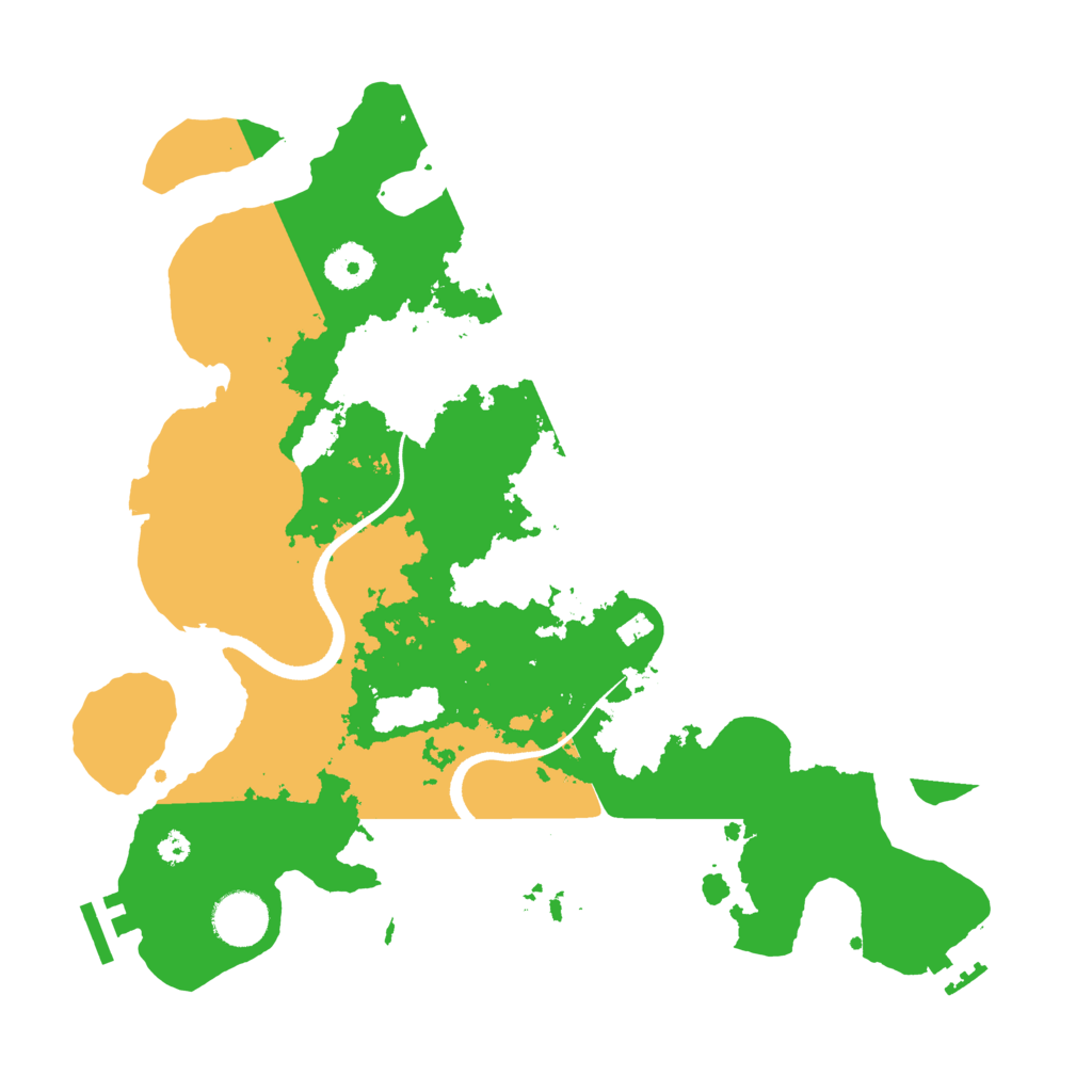 Biome Rust Map: Procedural Map, Size: 3500, Seed: 125896