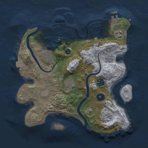 Thumbnail Rust Map: Procedural Map, Size: 2800, Seed: 323257561, 11 Monuments