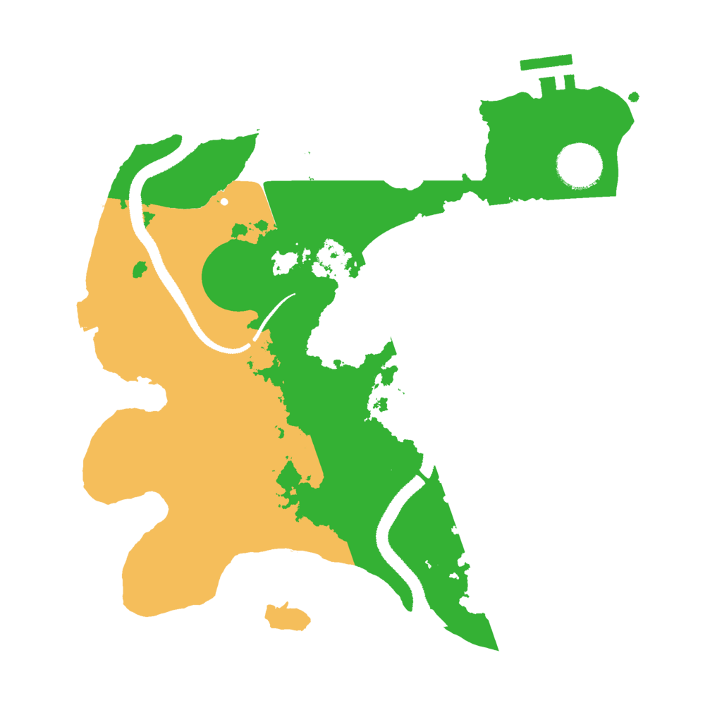 Biome Rust Map: Procedural Map, Size: 2800, Seed: 323257561