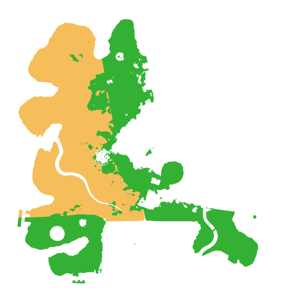 Biome Rust Map: Procedural Map, Size: 3500, Seed: 1245462935