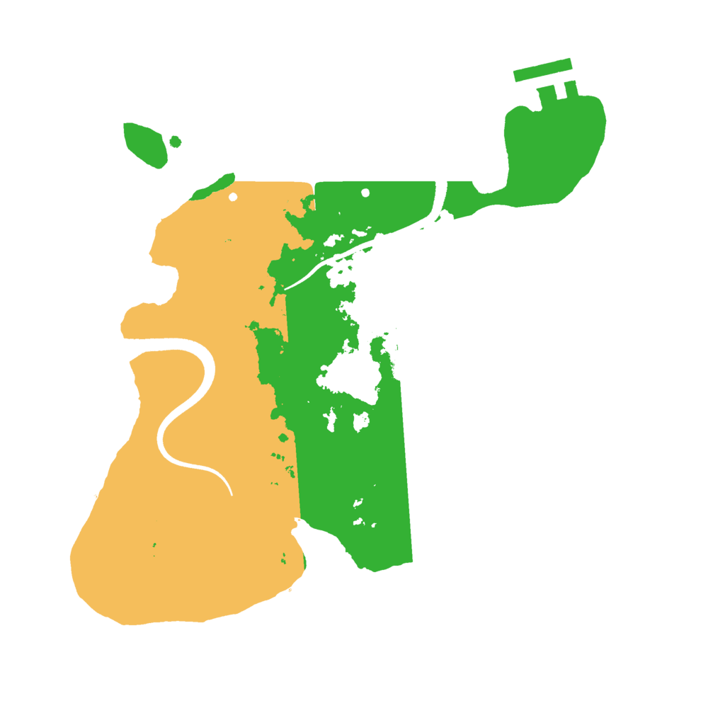 Biome Rust Map: Procedural Map, Size: 2500, Seed: 117964410