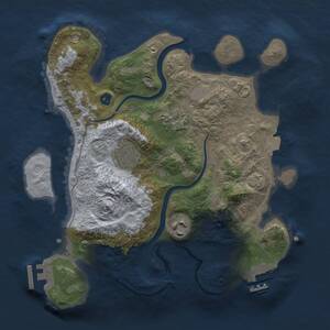 Thumbnail Rust Map: Procedural Map, Size: 2800, Seed: 619645560, 7 Monuments