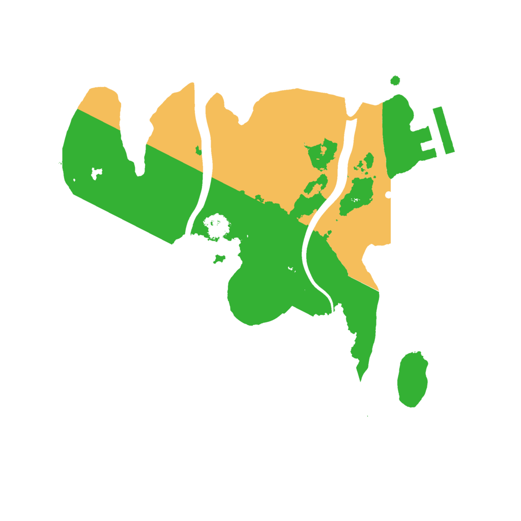 Biome Rust Map: Procedural Map, Size: 2222, Seed: 3