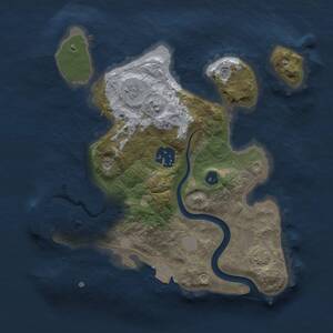 Thumbnail Rust Map: Procedural Map, Size: 2500, Seed: 2005371453, 6 Monuments