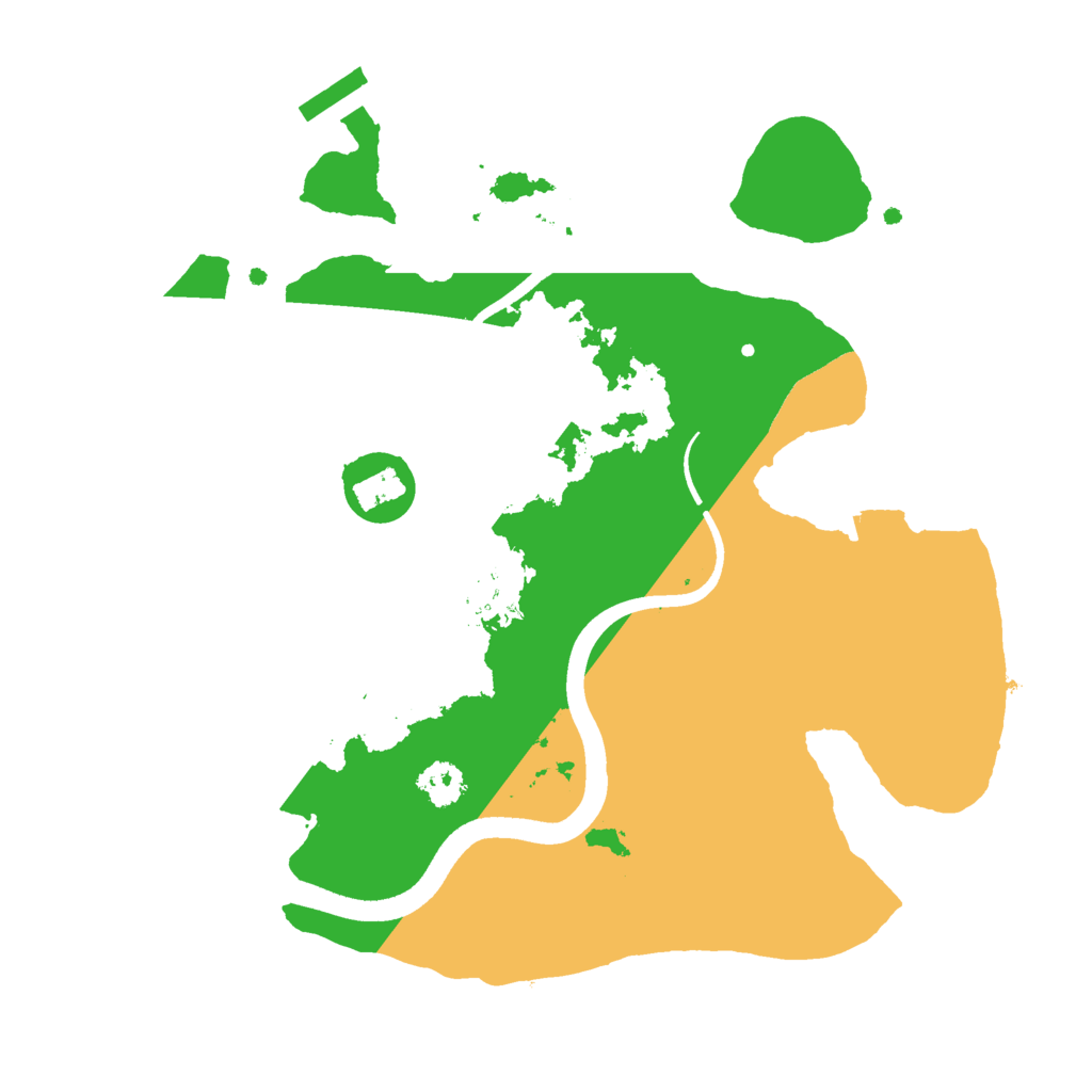 Biome Rust Map: Procedural Map, Size: 2500, Seed: 87159903