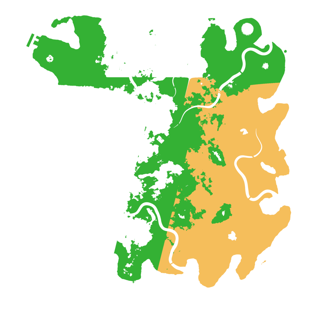 Biome Rust Map: Procedural Map, Size: 4500, Seed: 746029724