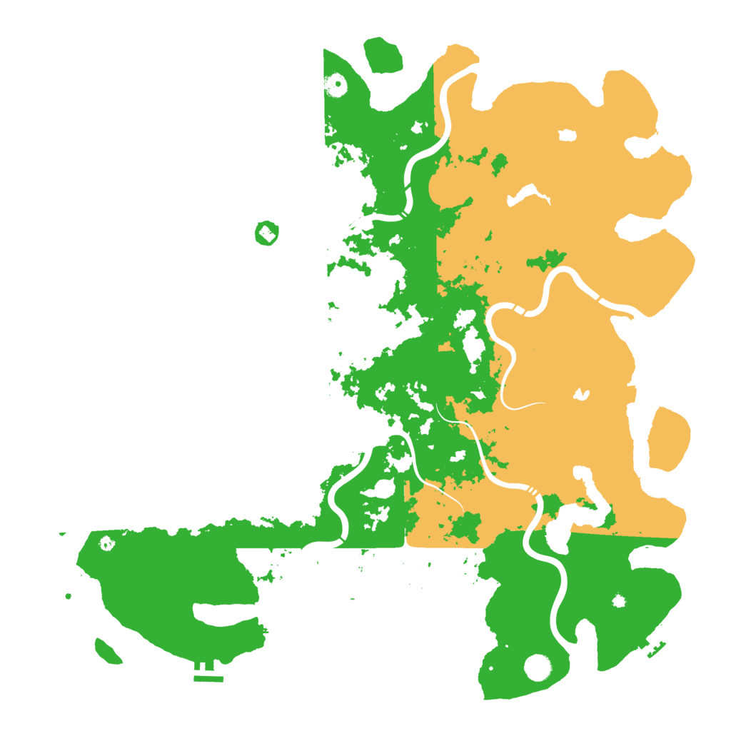 Biome Rust Map: Procedural Map, Size: 5000, Seed: 1166784397