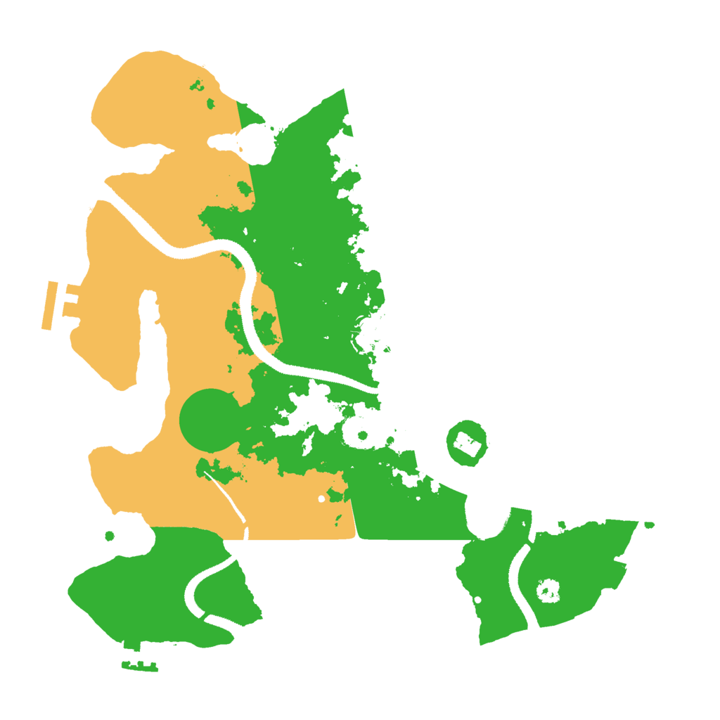 Biome Rust Map: Procedural Map, Size: 3000, Seed: 98084441