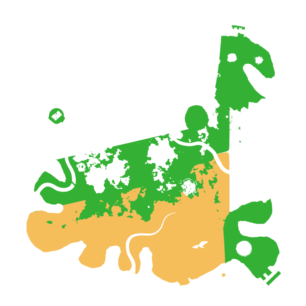 Biome Rust Map: Procedural Map, Size: 3500, Seed: 1236551384