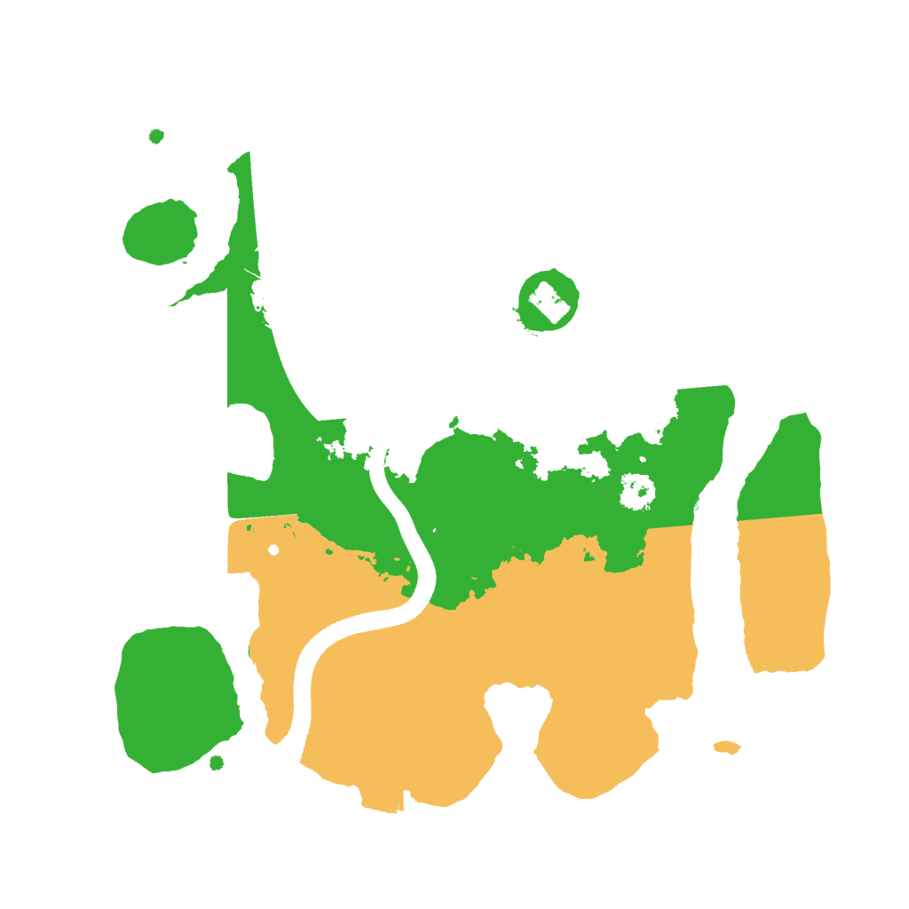 Biome Rust Map: Procedural Map, Size: 2500, Seed: 705461519