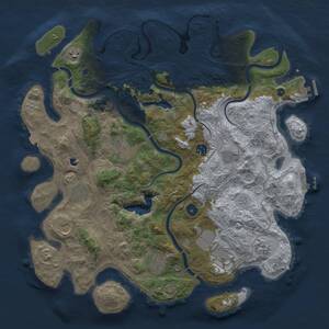 Thumbnail Rust Map: Procedural Map, Size: 4250, Seed: 2011103361, 16 Monuments