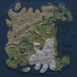 Thumbnail Rust Map: Procedural Map, Size: 4500, Seed: 362488104, 16 Monuments