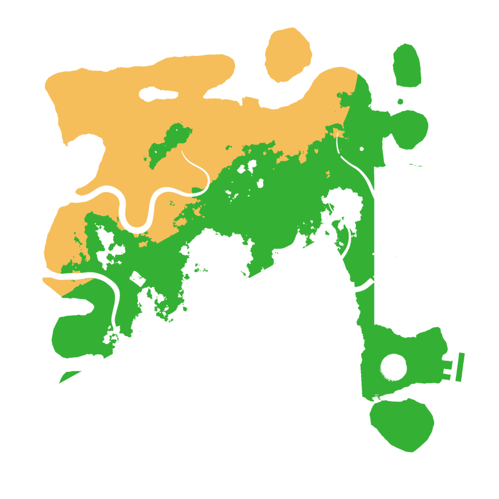 Biome Rust Map: Procedural Map, Size: 3500, Seed: 878332678