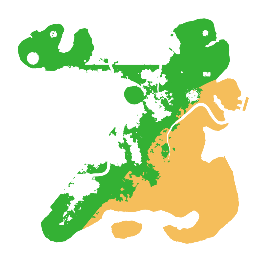 Biome Rust Map: Procedural Map, Size: 3750, Seed: 736647