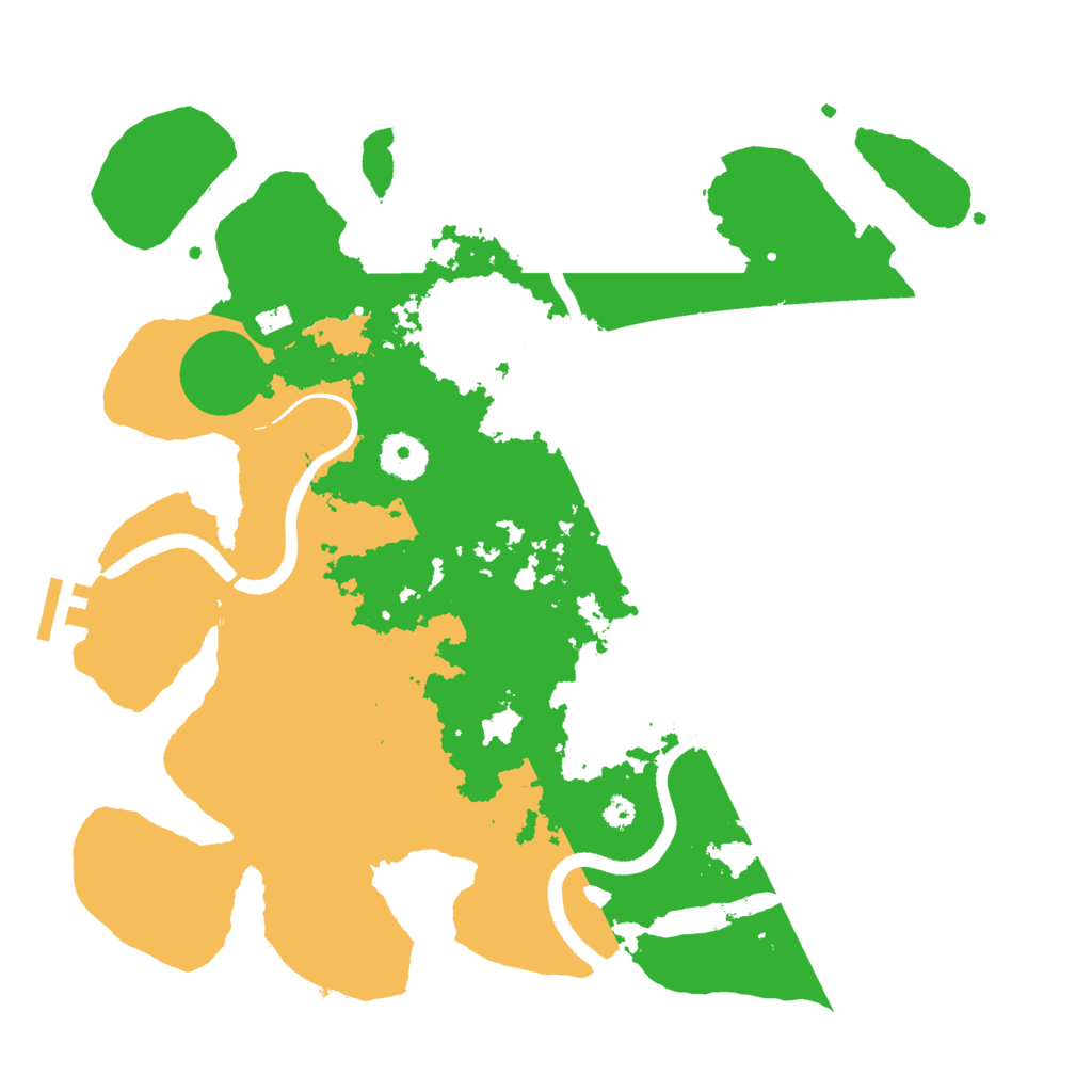 Biome Rust Map: Procedural Map, Size: 3500, Seed: 1051001830