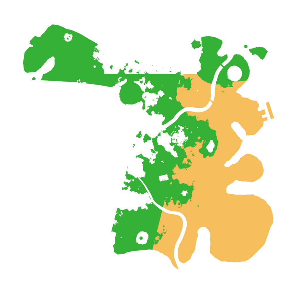 Biome Rust Map: Procedural Map, Size: 3500, Seed: 1930615070