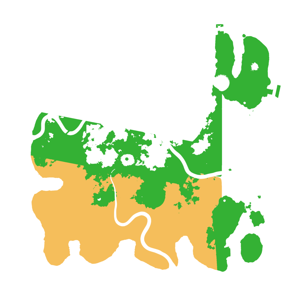 Biome Rust Map: Procedural Map, Size: 3500, Seed: 1360841726