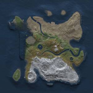 Thumbnail Rust Map: Procedural Map, Size: 2800, Seed: 1442890701, 8 Monuments