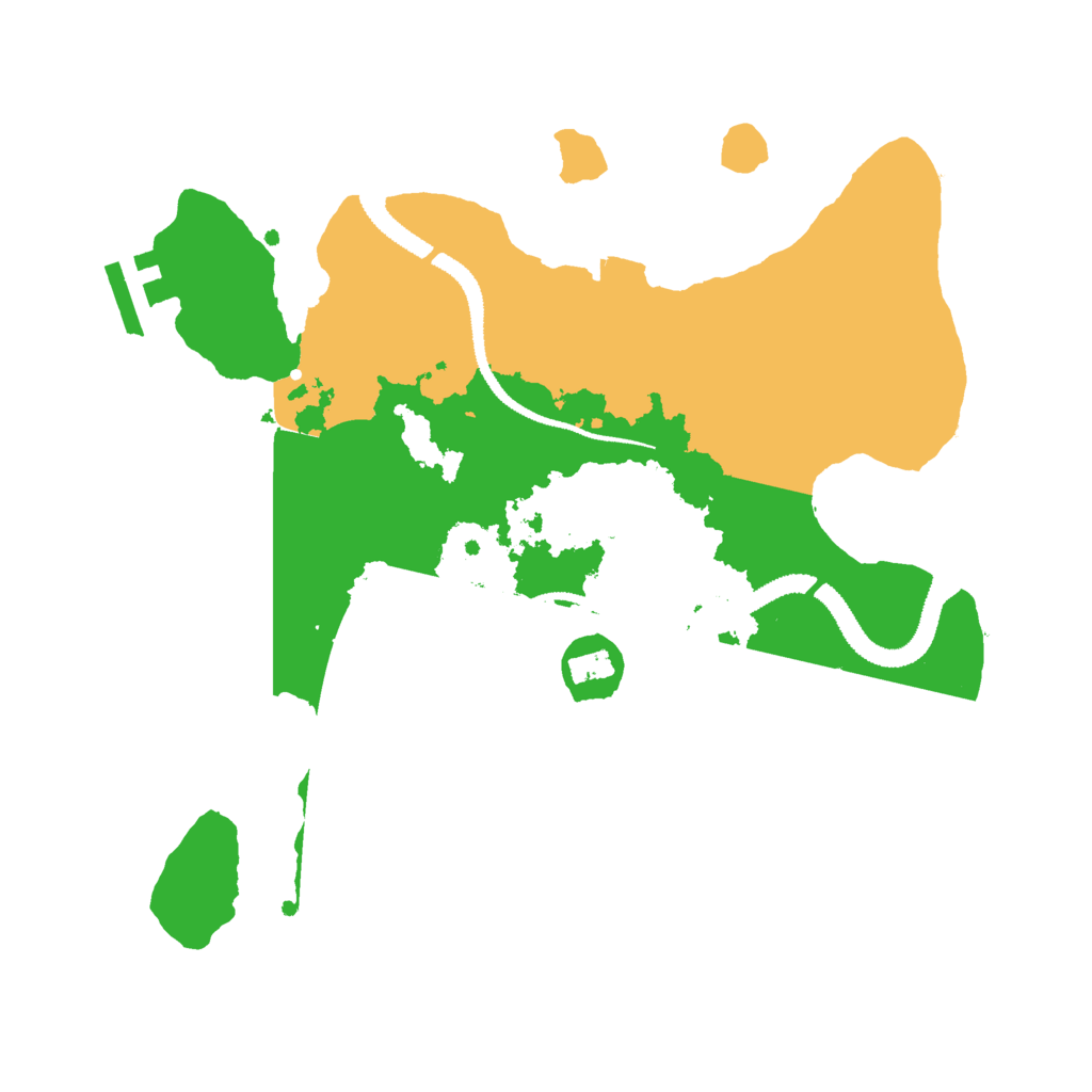 Biome Rust Map: Procedural Map, Size: 2800, Seed: 1442890701