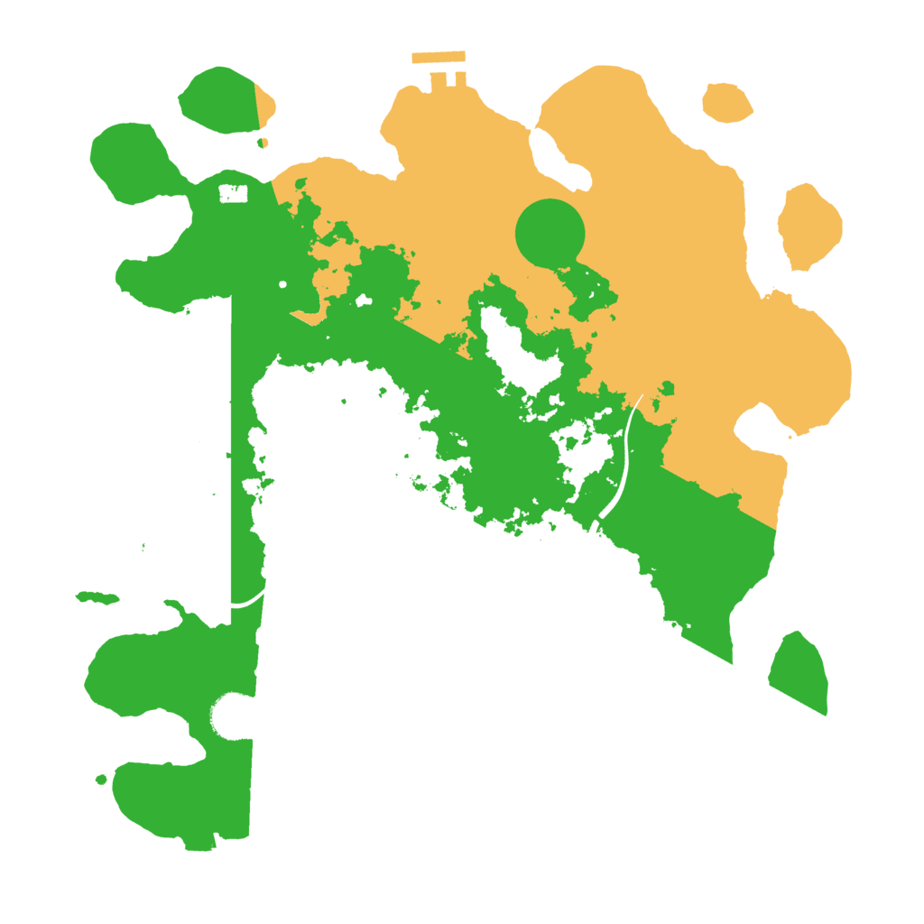 Biome Rust Map: Procedural Map, Size: 3500, Seed: 57647