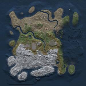 Thumbnail Rust Map: Procedural Map, Size: 3500, Seed: 481704768, 14 Monuments