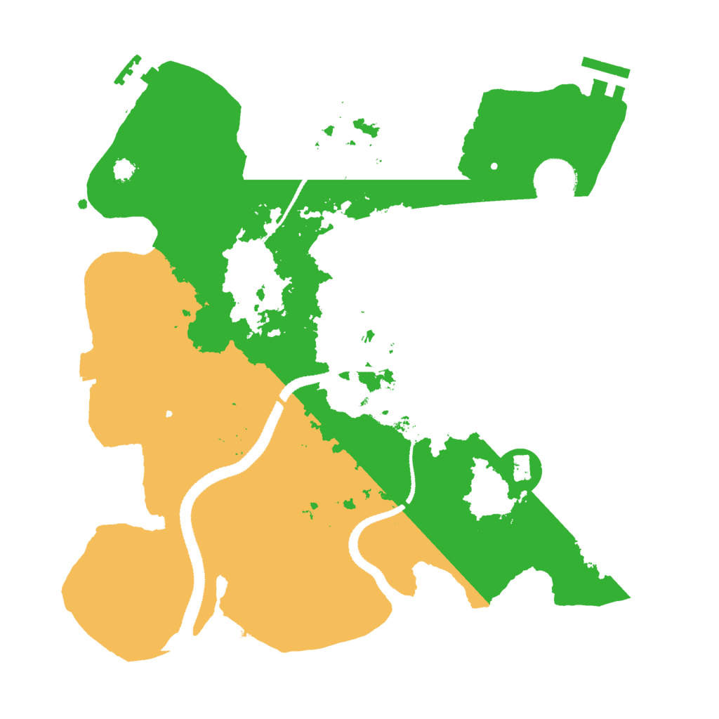 Biome Rust Map: Procedural Map, Size: 3000, Seed: 2044449863