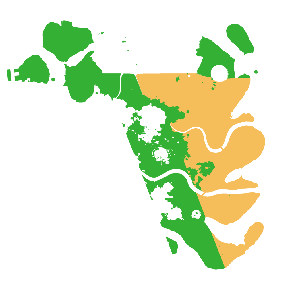 Biome Rust Map: Procedural Map, Size: 3250, Seed: 859237852