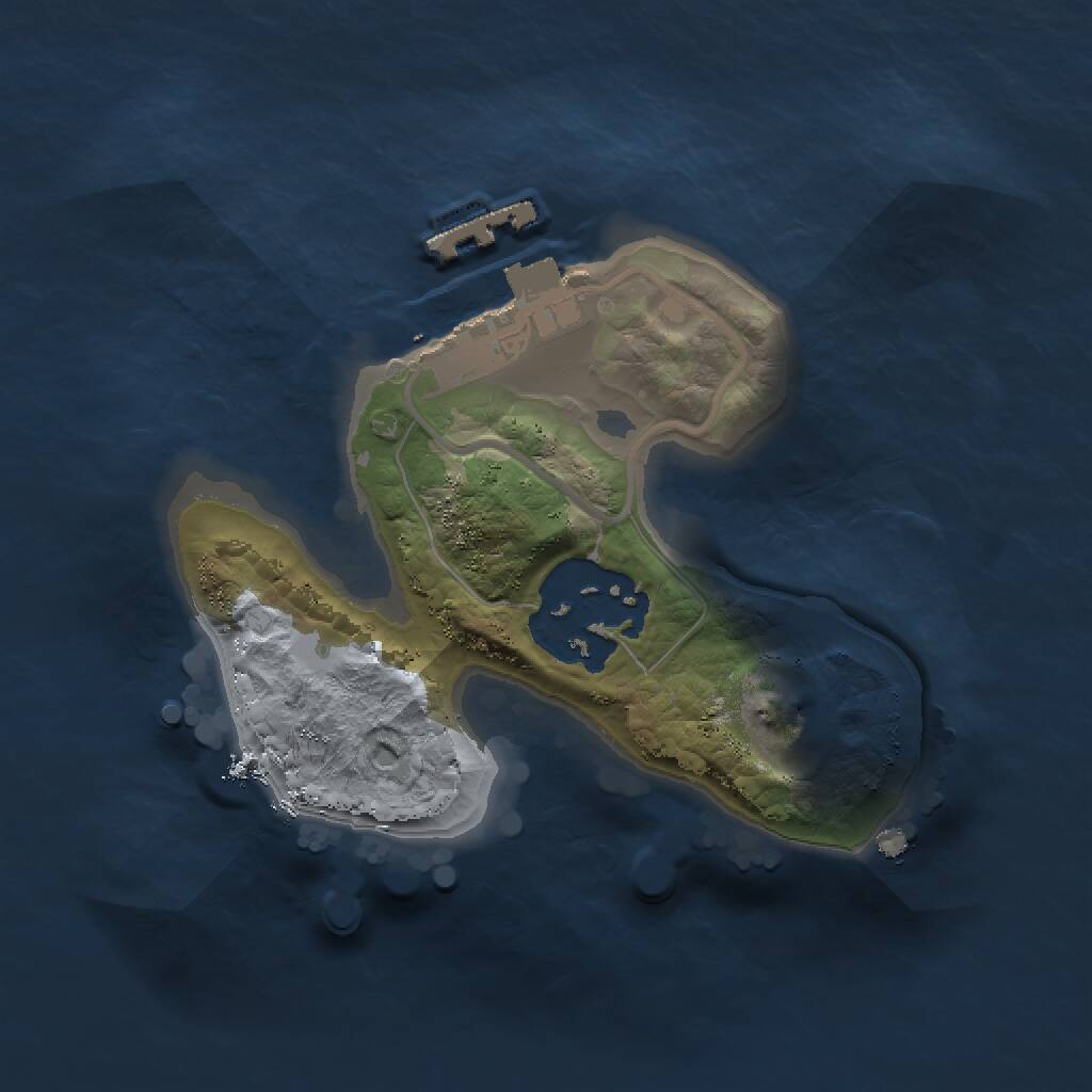 Rust Map: Procedural Map, Size: 1500, Seed: 1485829047, 3 Monuments