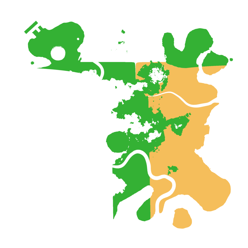 Biome Rust Map: Procedural Map, Size: 3100, Seed: 5000000