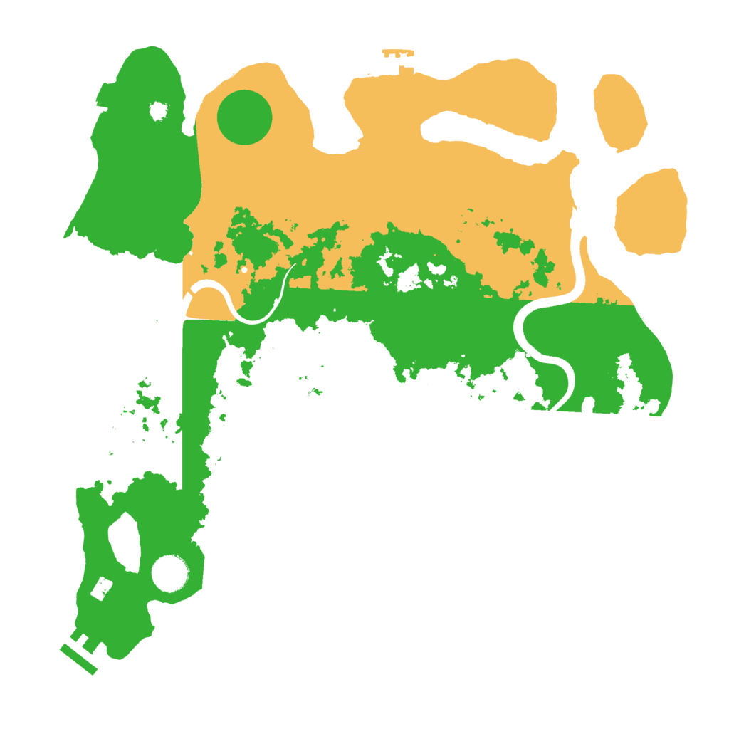 Biome Rust Map: Procedural Map, Size: 3500, Seed: 686655