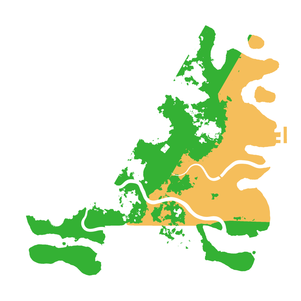 Biome Rust Map: Procedural Map, Size: 3700, Seed: 2006291671