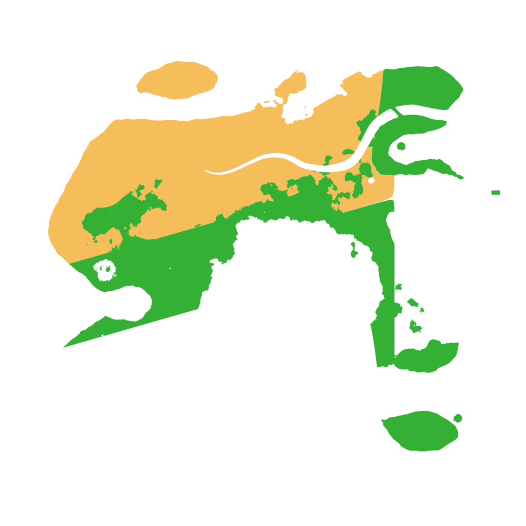 Biome Rust Map: Procedural Map, Size: 2500, Seed: 552496123