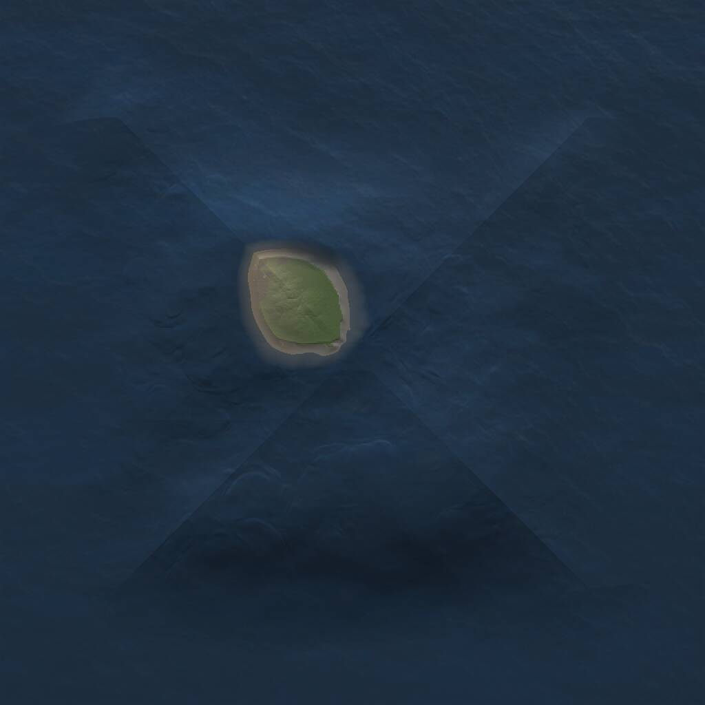 Rust Map: Procedural Map, Size: 1000, Seed: 287423827, 1 Monuments
