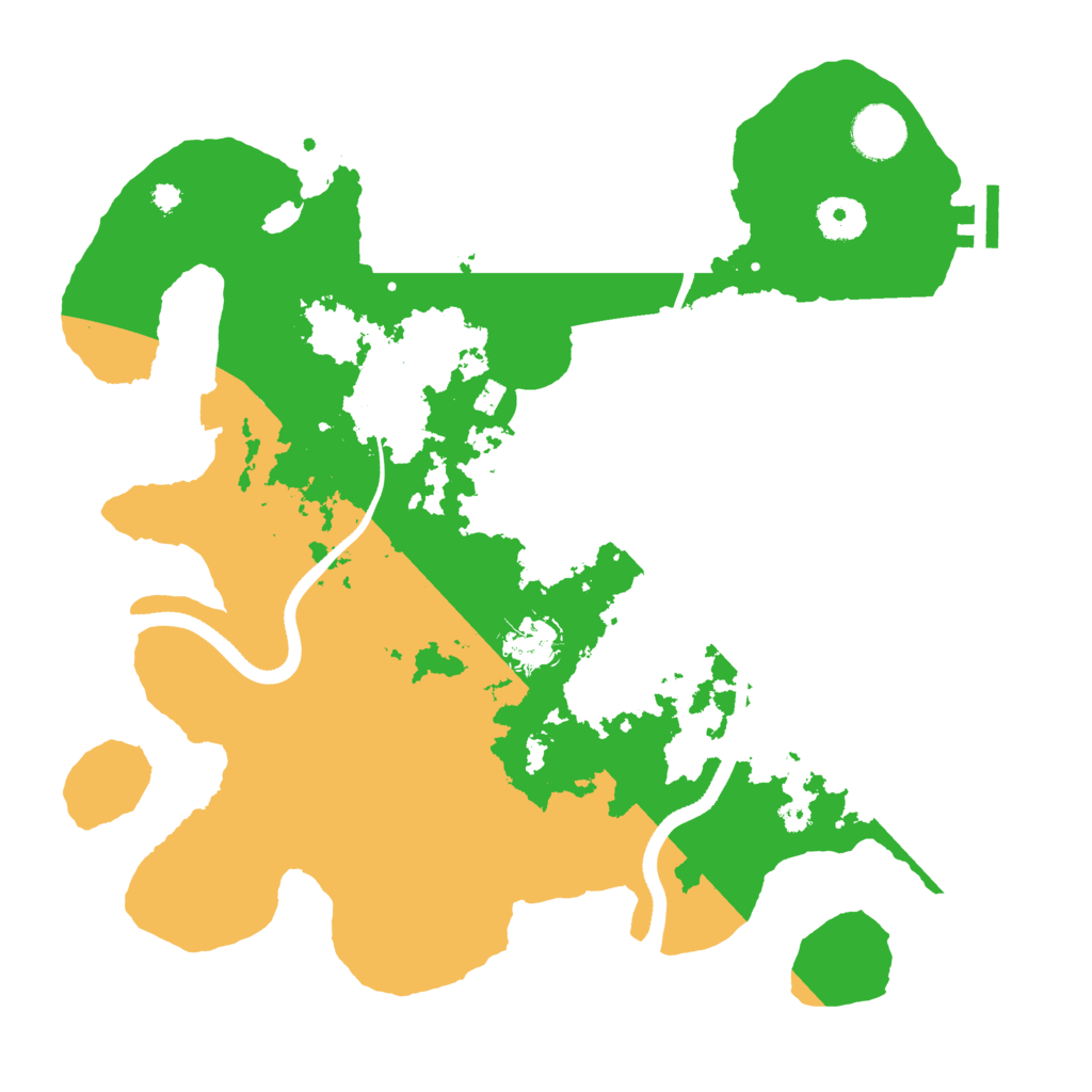 Biome Rust Map: Procedural Map, Size: 3500, Seed: 113619477