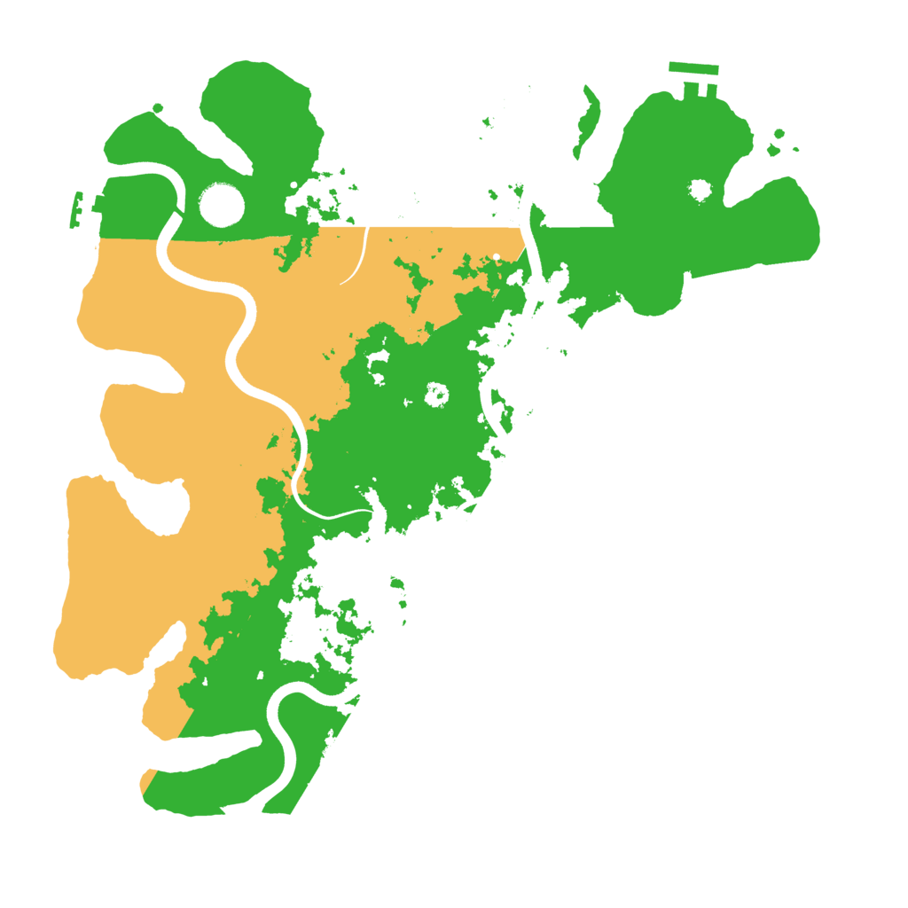 Biome Rust Map: Procedural Map, Size: 3700, Seed: 514132270