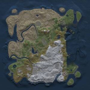 Thumbnail Rust Map: Procedural Map, Size: 4000, Seed: 78534267, 17 Monuments