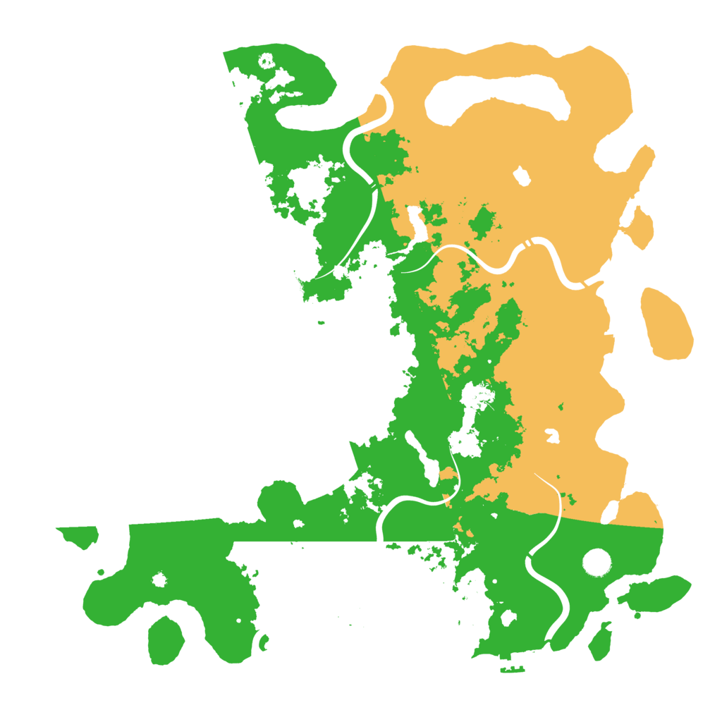 Biome Rust Map: Procedural Map, Size: 4500, Seed: 10111