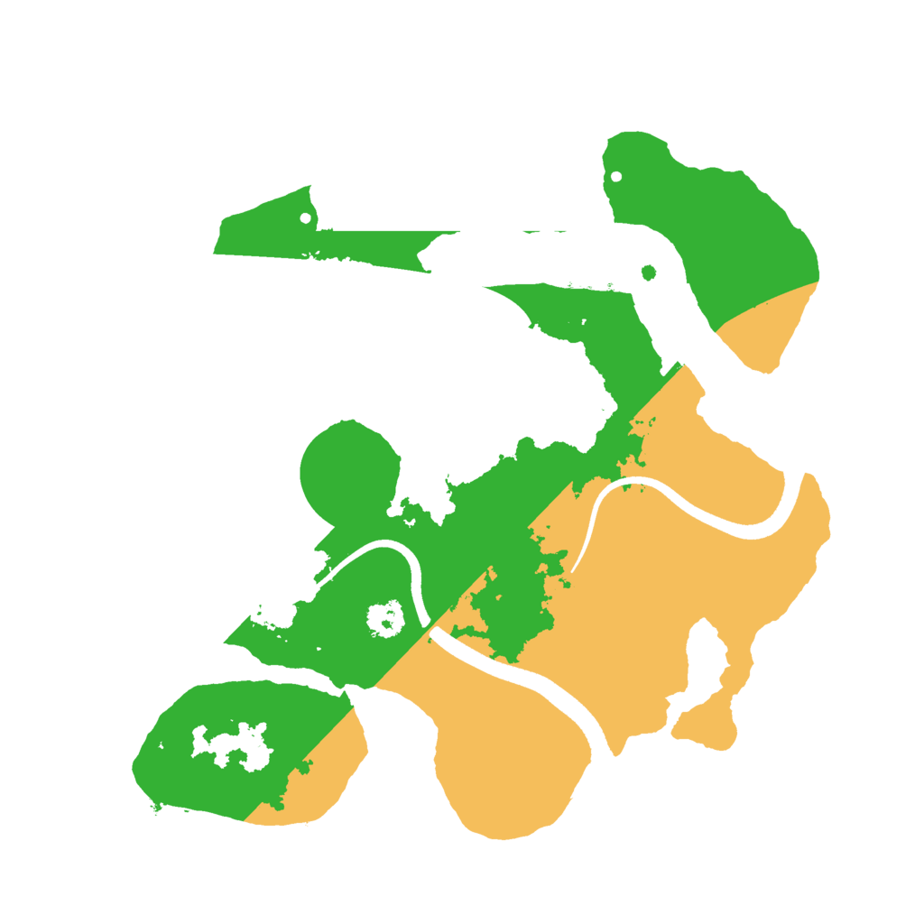 Biome Rust Map: Procedural Map, Size: 2500, Seed: 28832