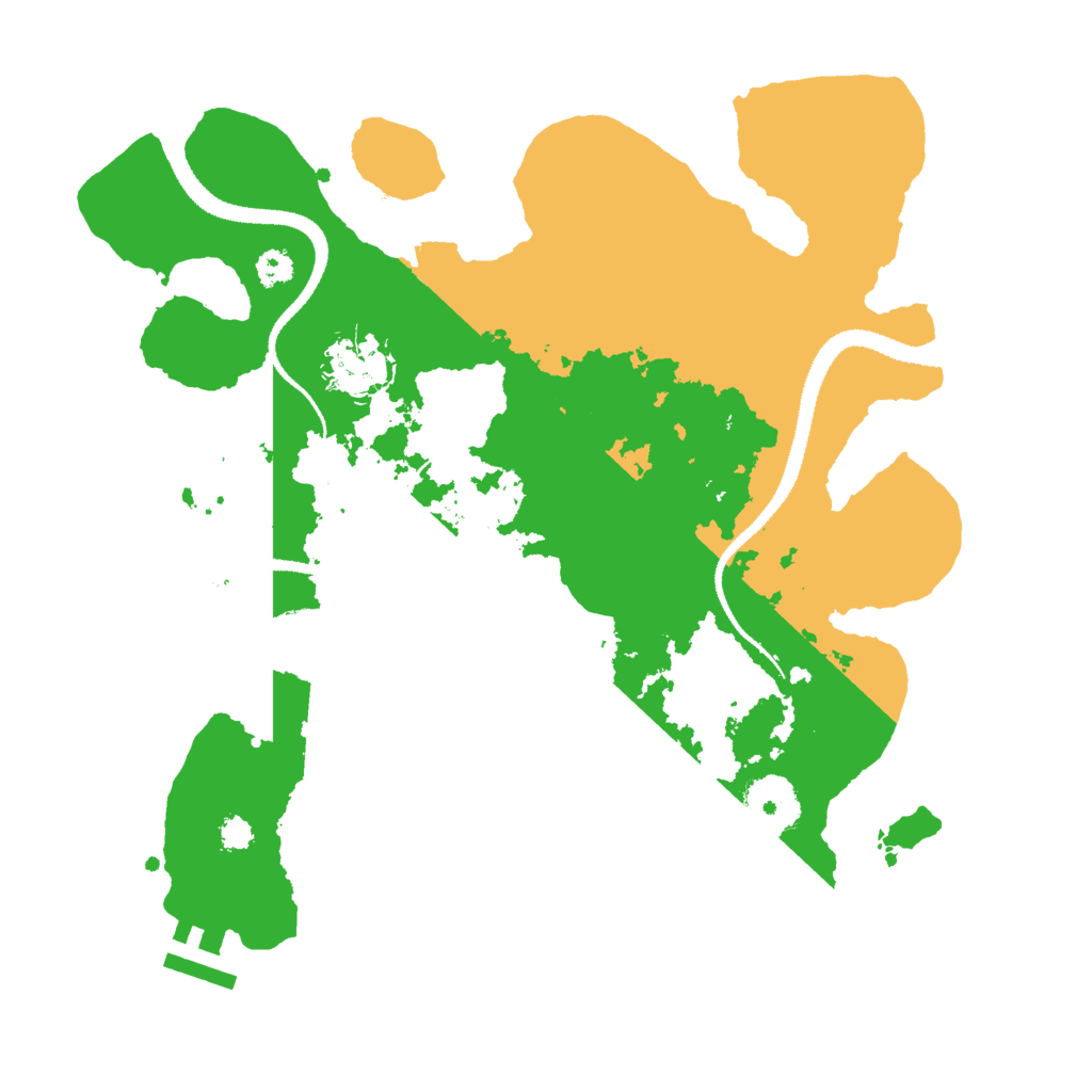Biome Rust Map: Procedural Map, Size: 3000, Seed: 199807
