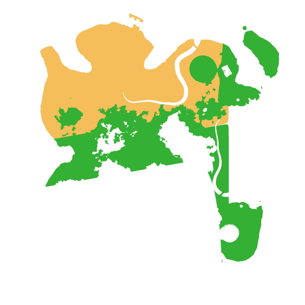 Biome Rust Map: Procedural Map, Size: 3000, Seed: 39514