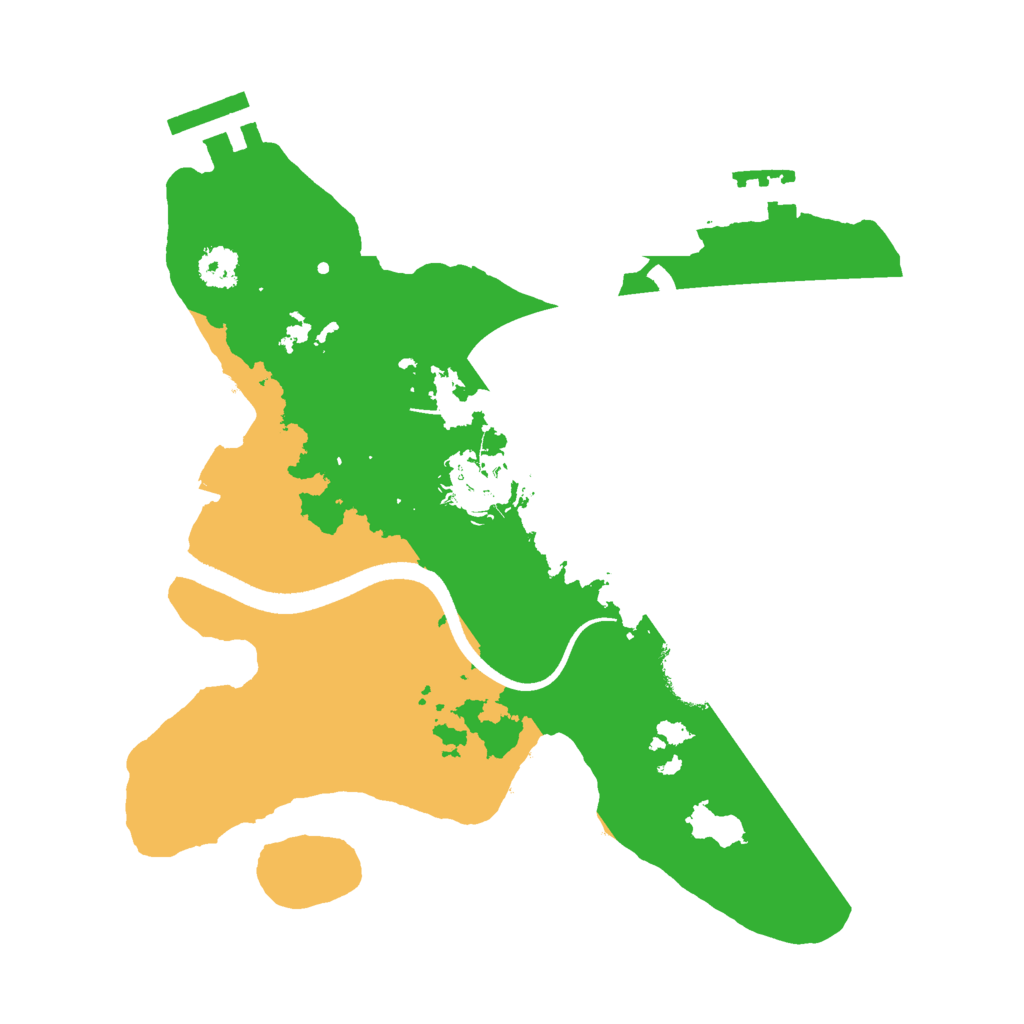 Biome Rust Map: Procedural Map, Size: 2500, Seed: 1211362435