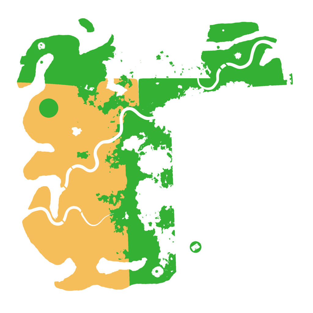 Biome Rust Map: Procedural Map, Size: 4320, Seed: 60051