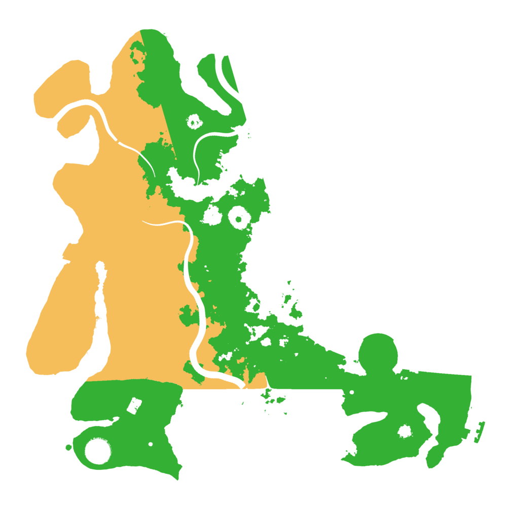 Biome Rust Map: Procedural Map, Size: 3500, Seed: 540642