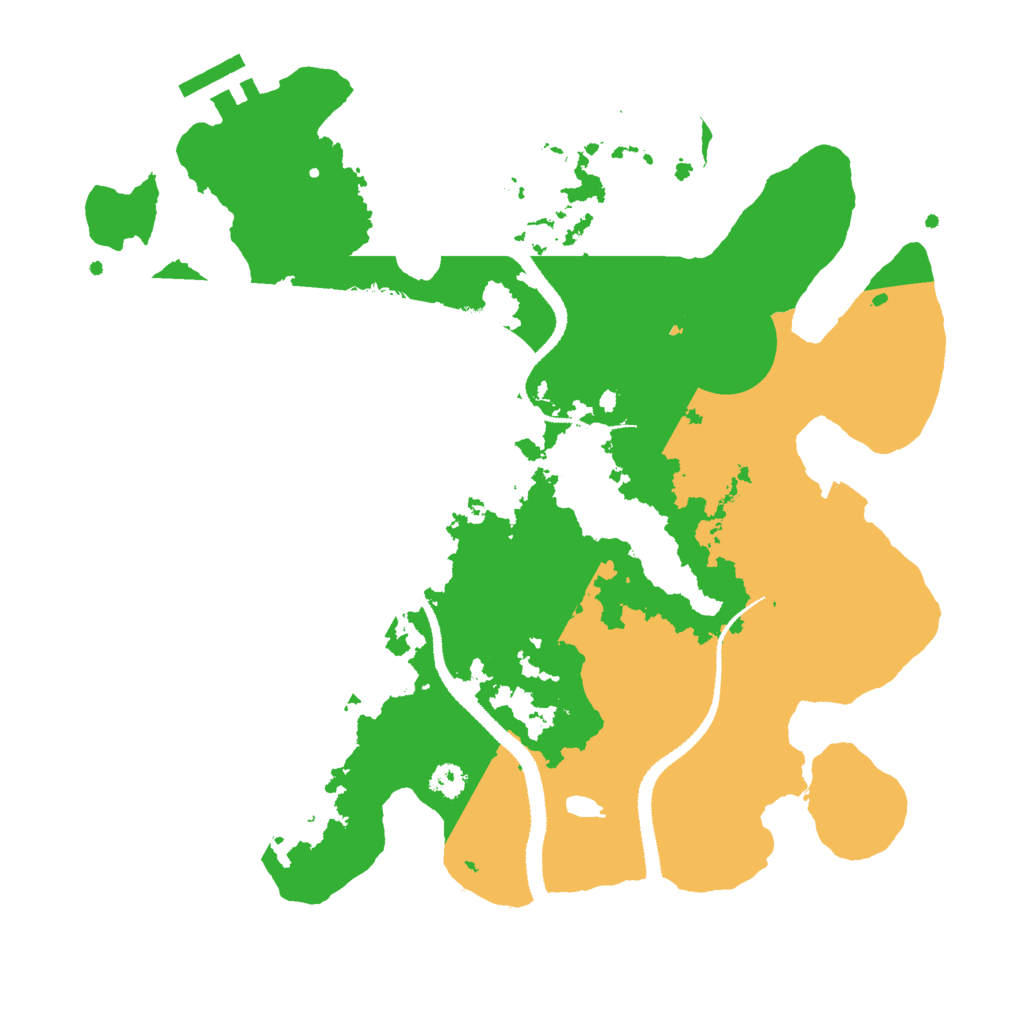 Biome Rust Map: Procedural Map, Size: 3000, Seed: 987603076
