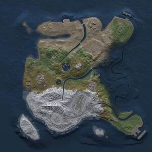 Thumbnail Rust Map: Procedural Map, Size: 2800, Seed: 1468544572, 10 Monuments
