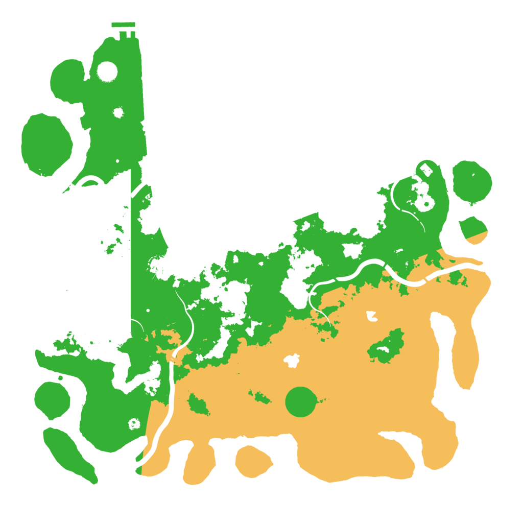Biome Rust Map: Procedural Map, Size: 4500, Seed: 541004793