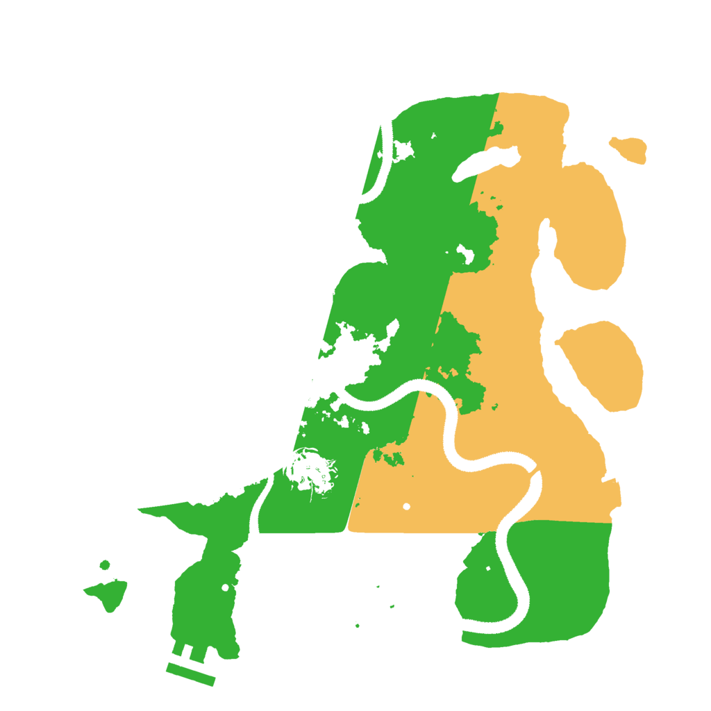 Biome Rust Map: Procedural Map, Size: 2900, Seed: 909122