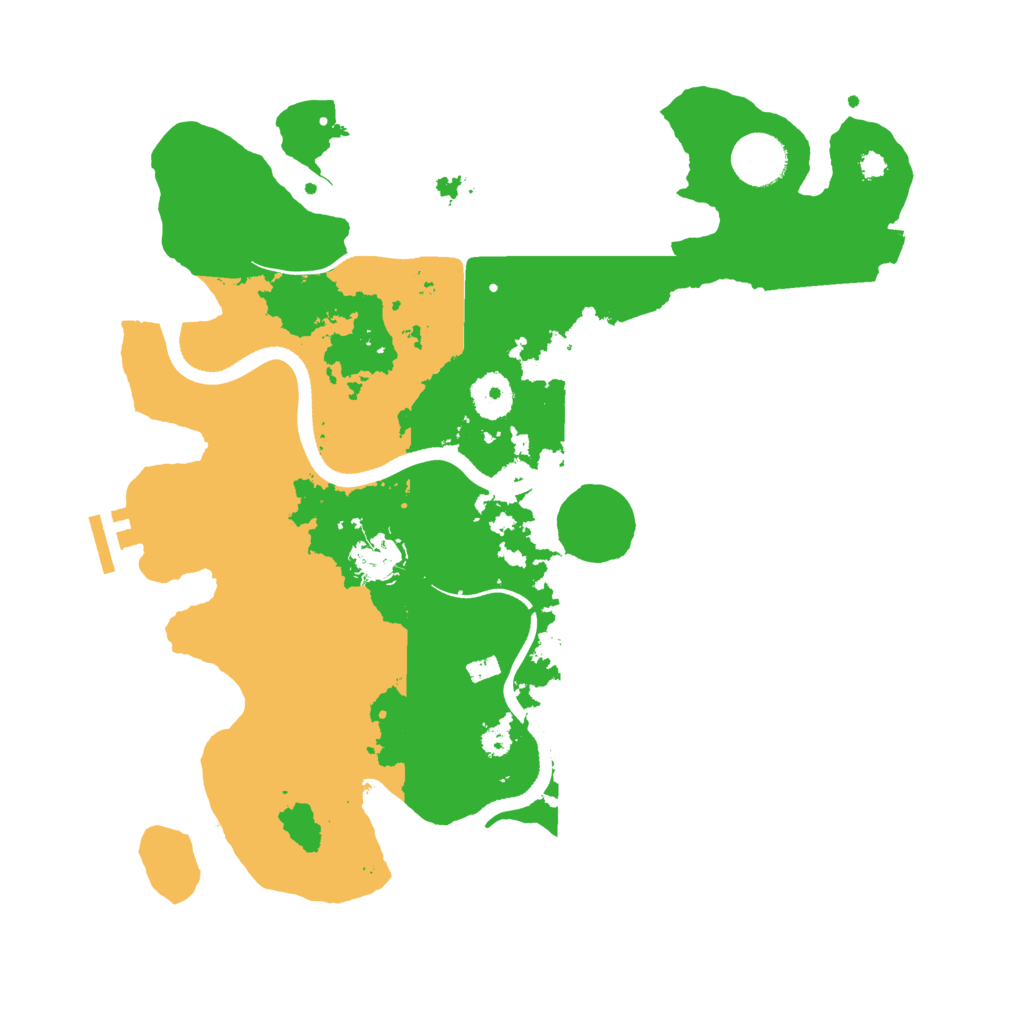 Biome Rust Map: Procedural Map, Size: 3500, Seed: 596370096