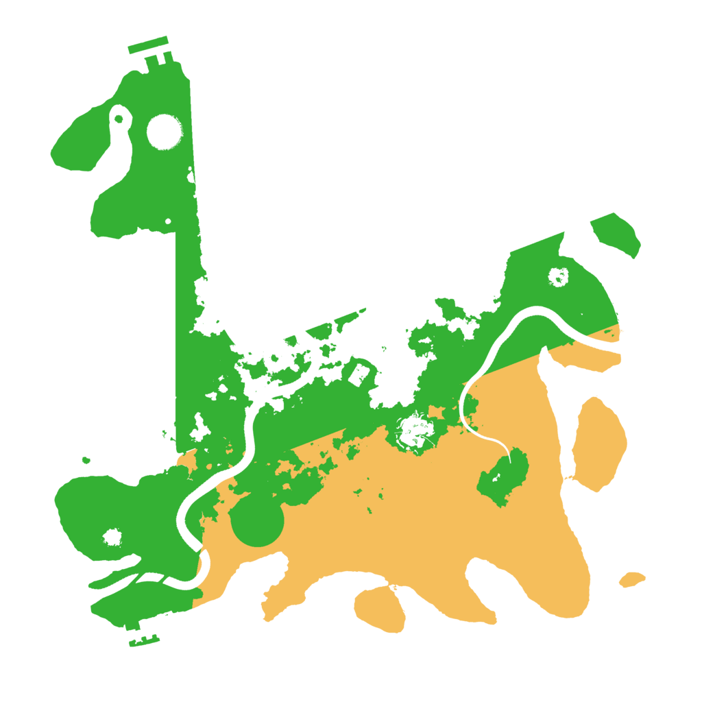 Biome Rust Map: Procedural Map, Size: 3500, Seed: 27975889