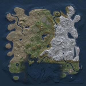 Thumbnail Rust Map: Procedural Map, Size: 4250, Seed: 1355361553, 16 Monuments